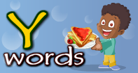 Toddler Words | Words Starting With Y