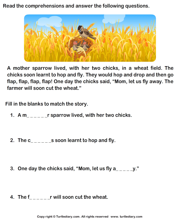Printables Reading Comprehension Worksheets Grade 2 2 grade reading comprehension worksheets scalien for scalien