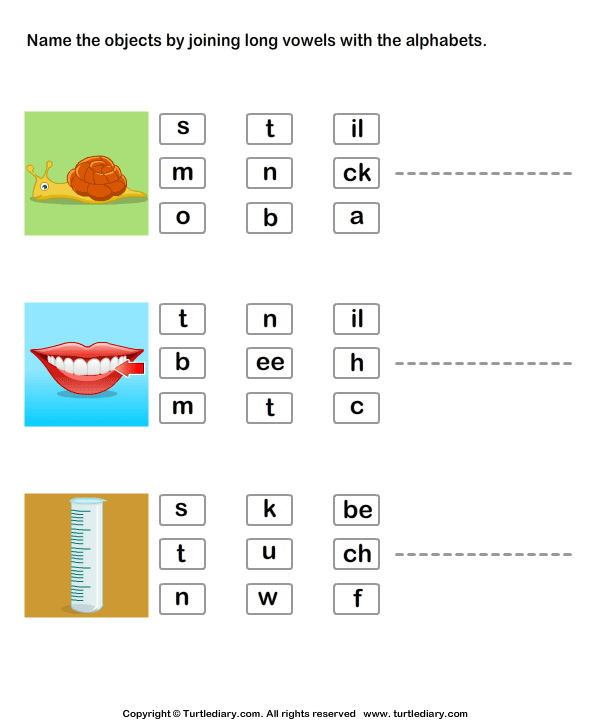 Long Vowels Worksheet1