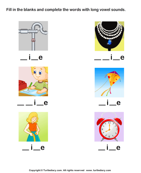 Long Vowels Worksheet13