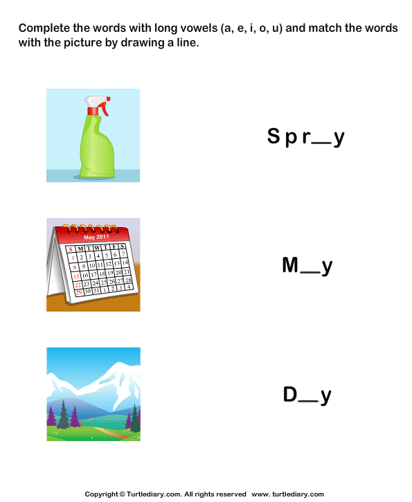 Long Vowels Worksheet17