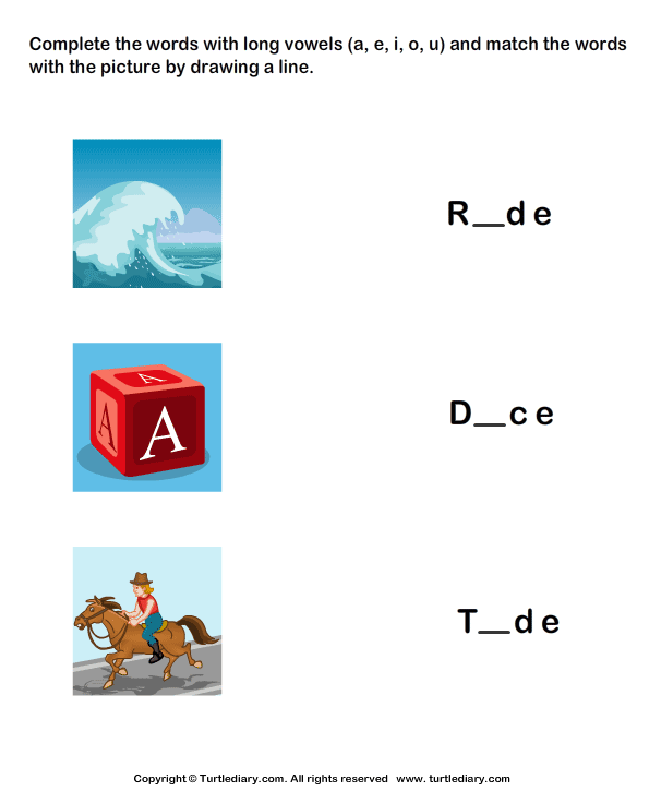 Long Vowels Worksheet21