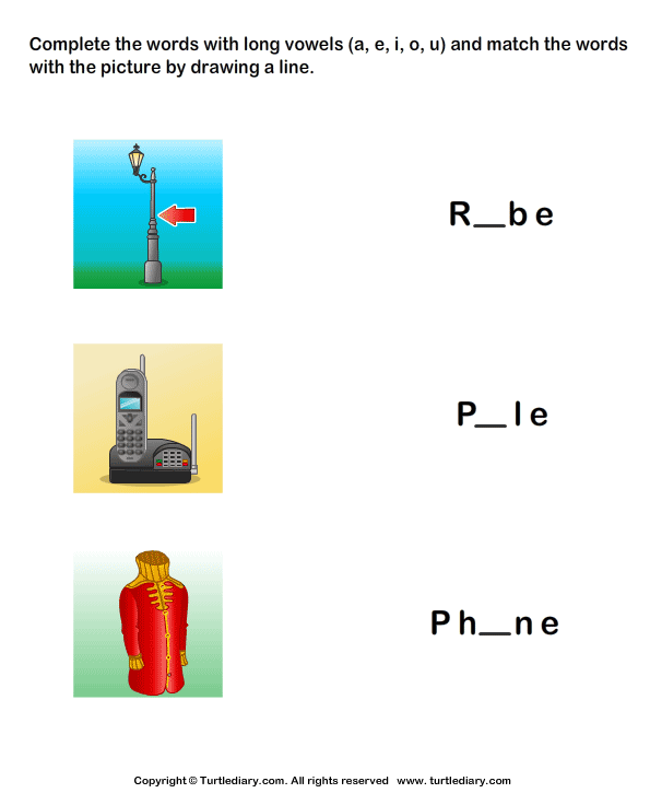 Long Vowels Worksheet22