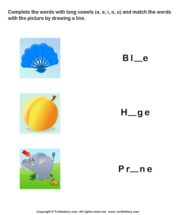 Long Vowels Worksheet24