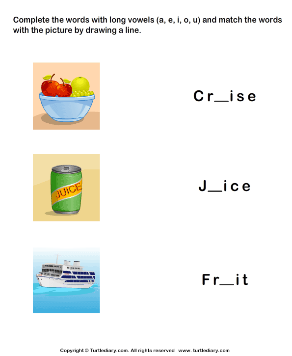 Long Vowels Worksheet25