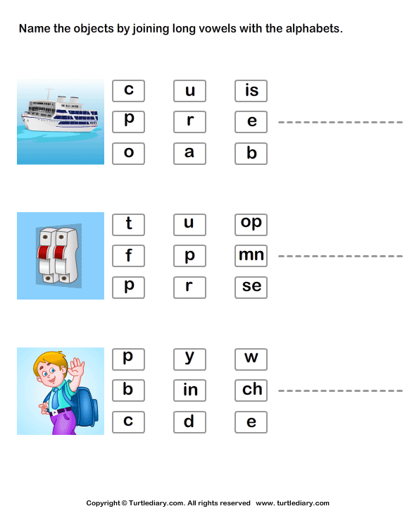 Long Vowels Worksheet3