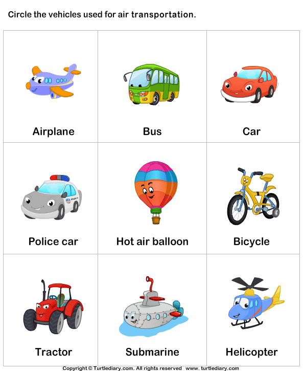 Transports Worksheet 1
