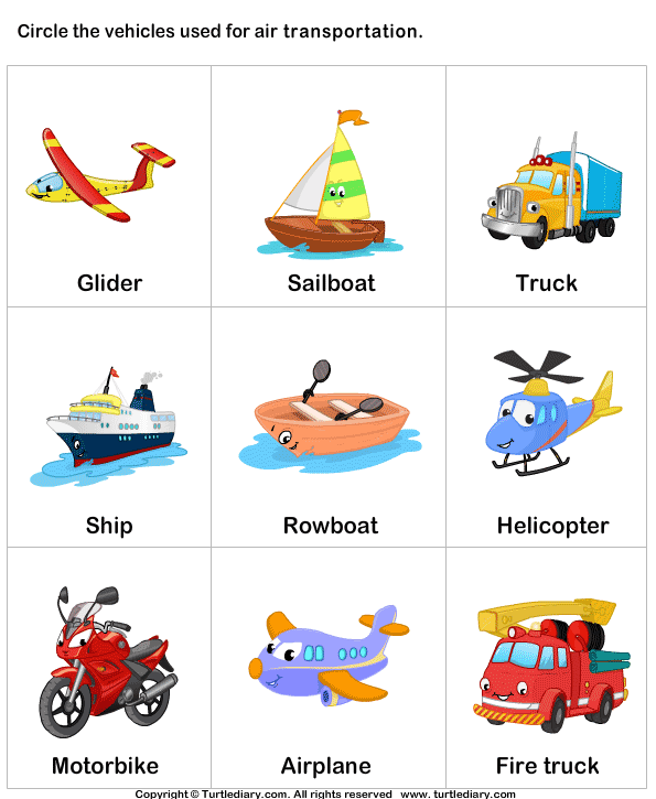 Transports Worksheet 2