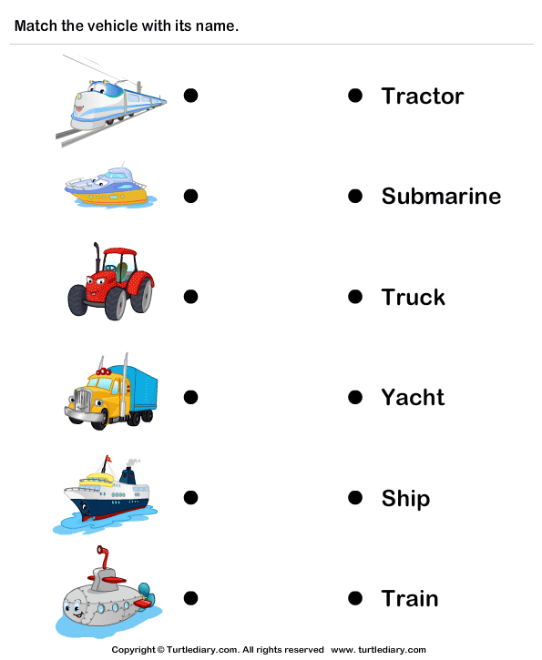 Transports Worksheet 20