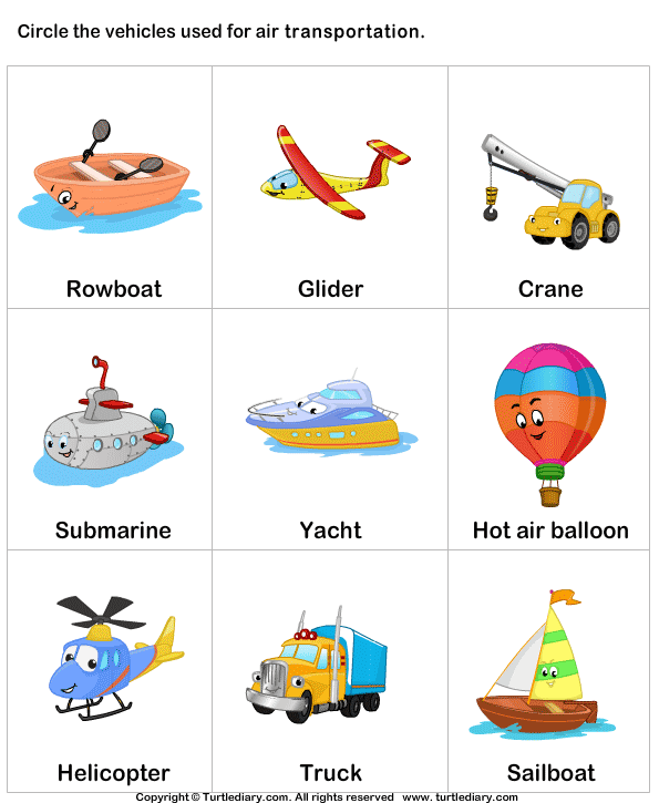 Transports Worksheet 3