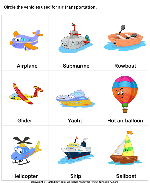 Transports Worksheet 5