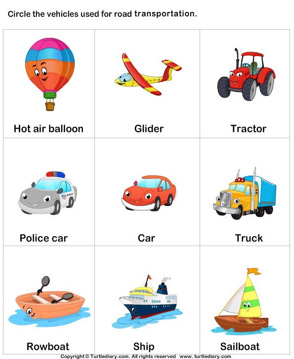Transports Worksheet 8