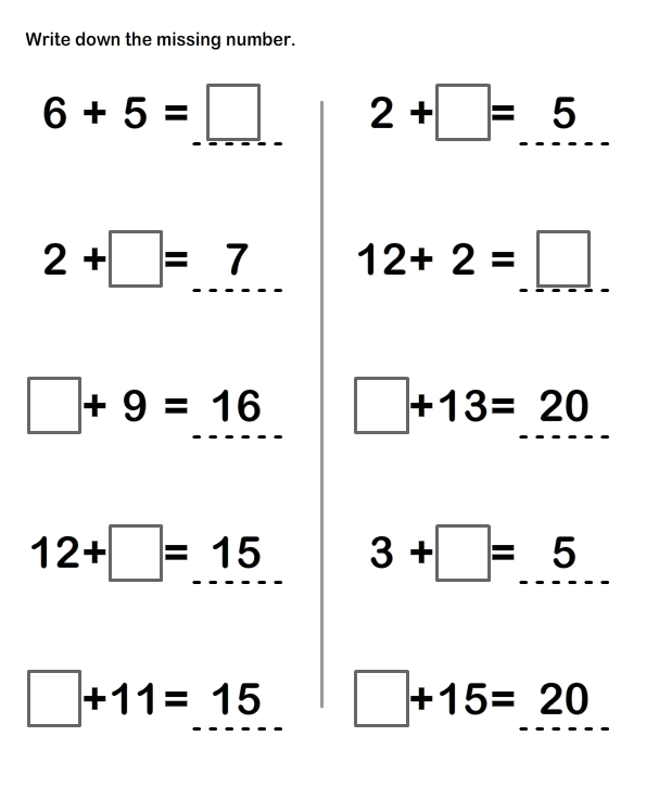 Mission Addition Worksheet14