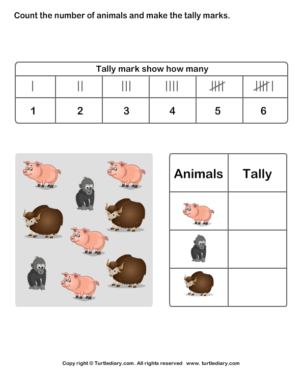 Tally Chart Worksheet 13