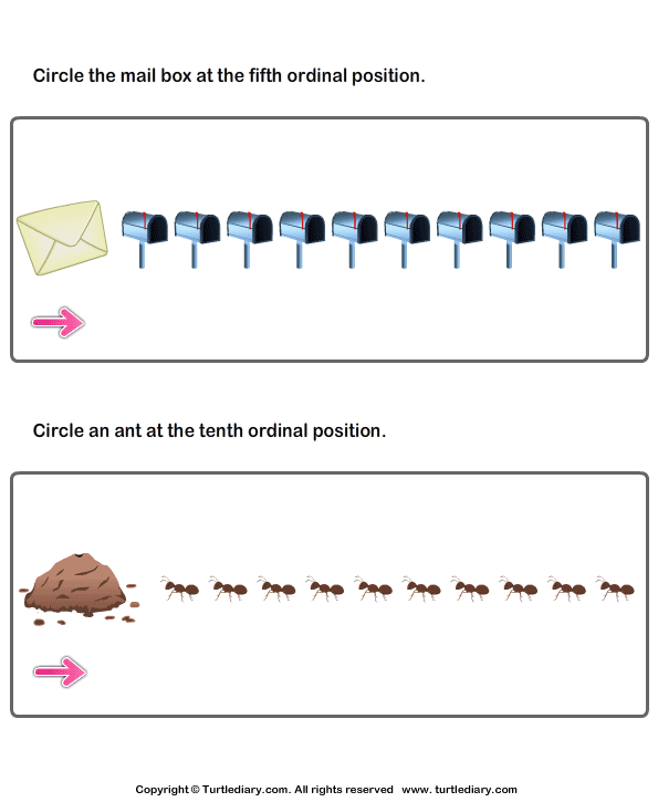 Ordinal Numbers Worksheet 19