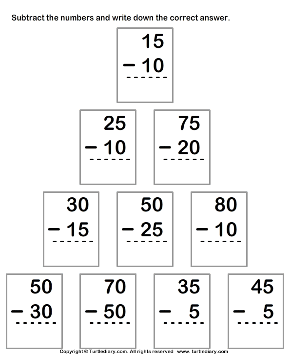 Mission Subtraction Worksheet6