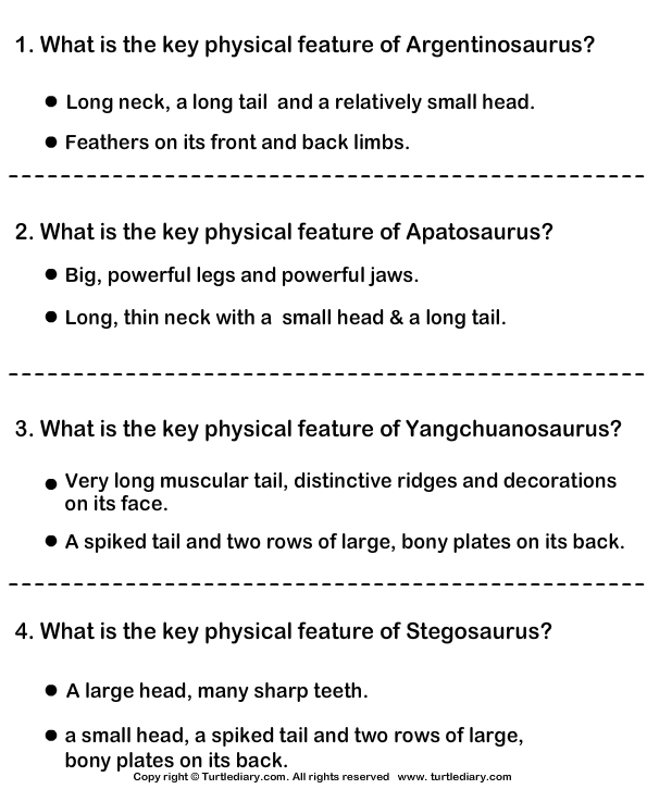 Dinosaur Worksheet1