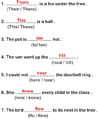 Homophone Sentences