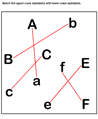 Match Upper and Lower Case Letters