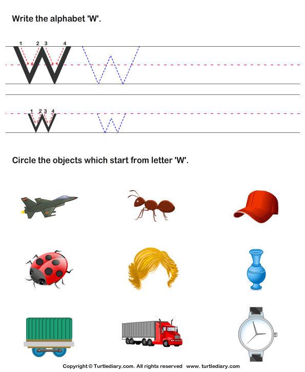 Identify words for letters (a-z) - TurtleDiary.com