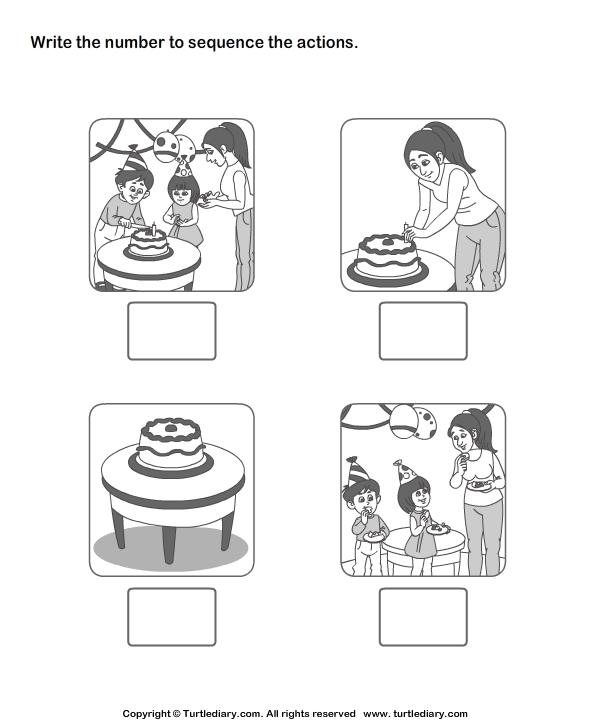 Picture Sequence 2 Worksheet TurtleDiary
