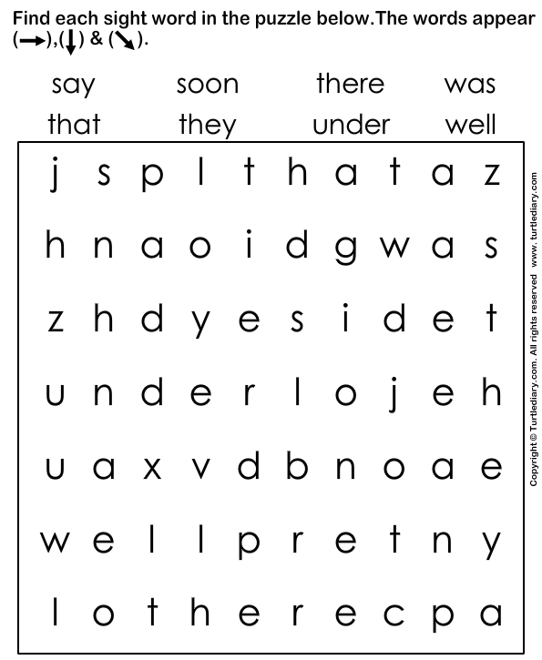 worksheets  : words 4.png Resolution 595 Name puzzle   kindergarten sight sight File words pixel : x in 725