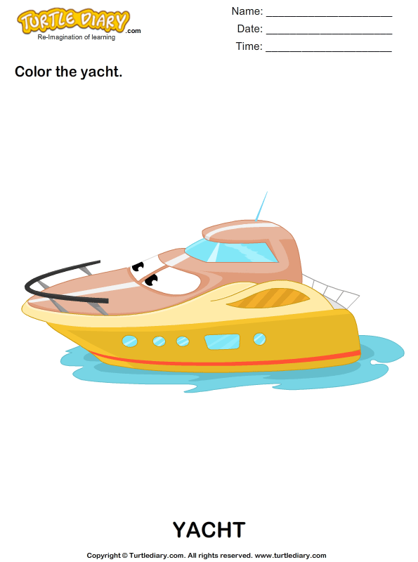 Water transport: Color the pictures - TurtleDiary.com