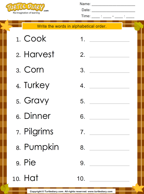 Thanksgiving writing for 3rd grade