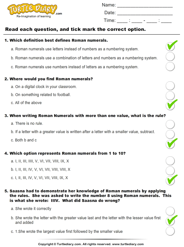 roman-numerals-1-20-multiple-choice-questions-worksheet-1-turtle-diary