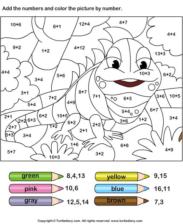 Turtle head multiplication worksheet