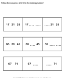 Number Sequences - Number Pattern Game For Kindergarten Kids