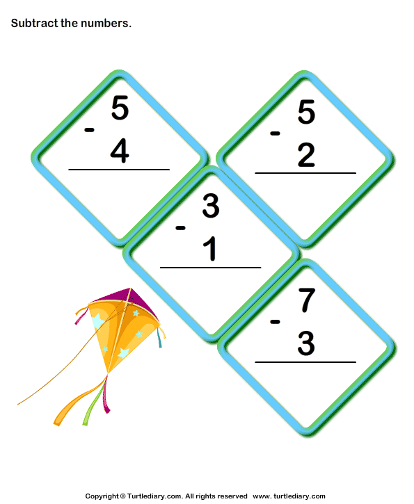 subtract-one-digit-numbers-worksheet-4-turtle-diary