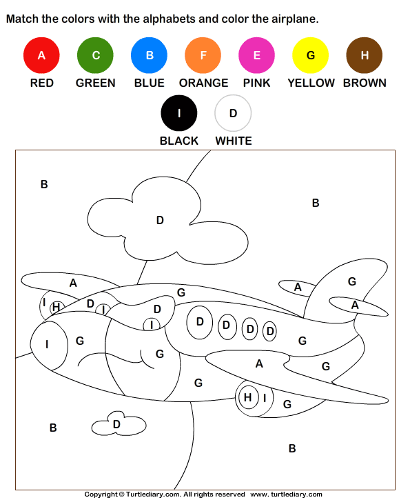 Coloring By Letters Worksheets