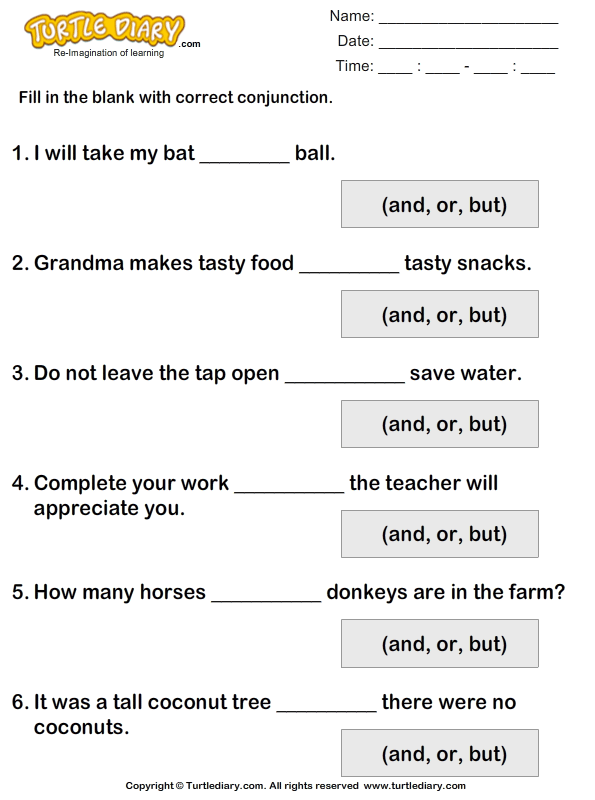 fill-in-the-blanks-using-conjunctions-worksheet-turtle-diary