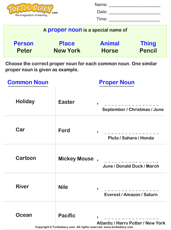 write-the-proper-noun-for-each-common-noun-worksheet-turtle-diary