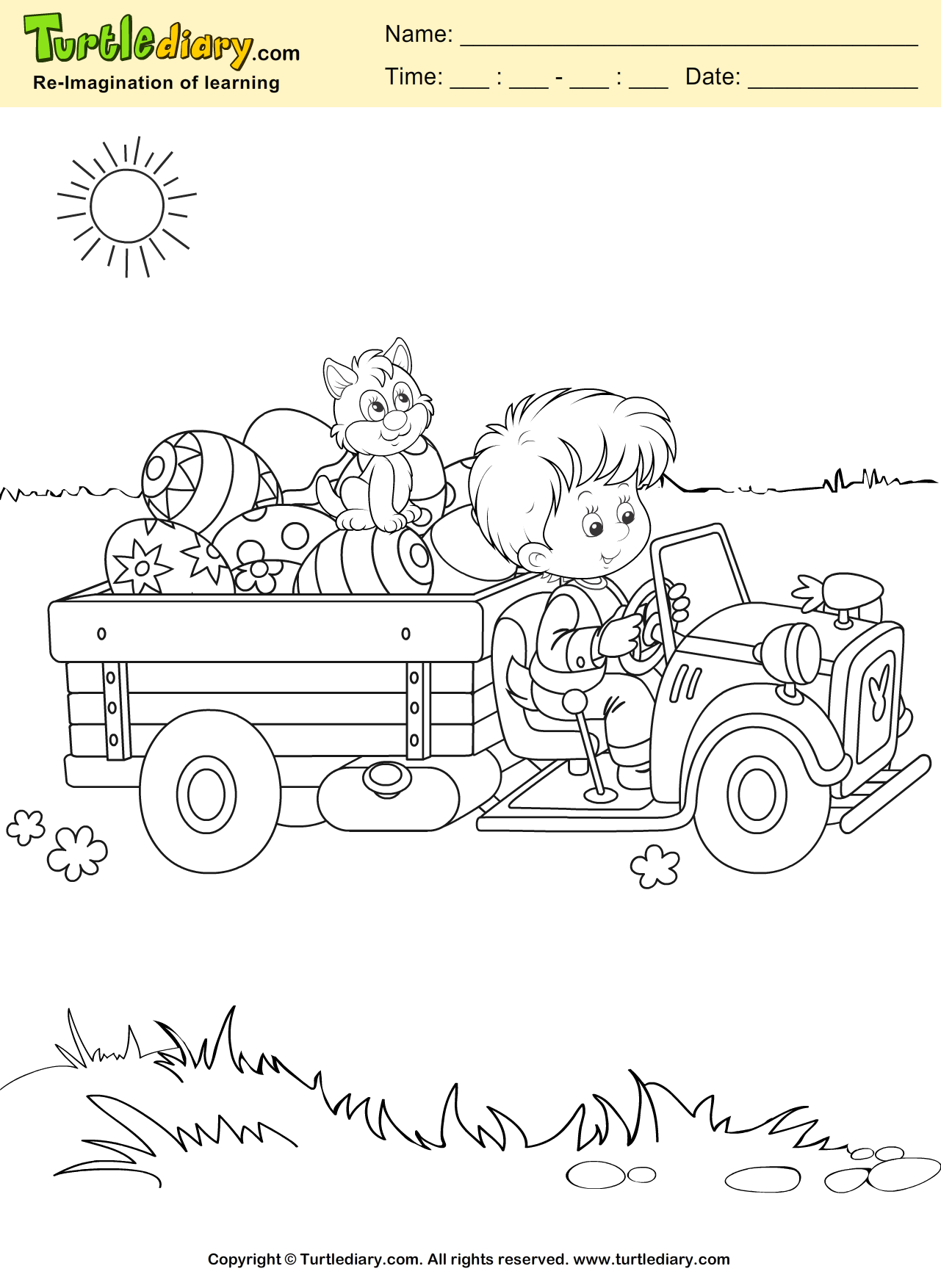 Easter Coloring Sheet