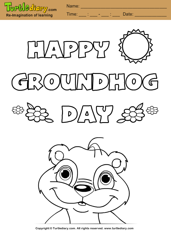 Groundhog Day Coloring Pages Groundhog Day Coloring Pages 