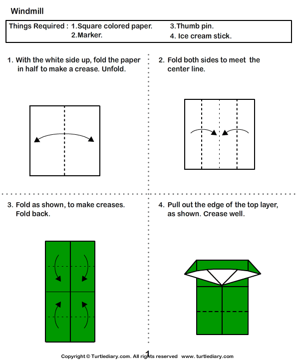 Windmill Origami