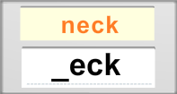 Eck Words Rapid Typing - -eck words - First Grade