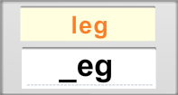 Eg Words Rapid Typing - -eg words - First Grade
