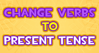 Changing Verbs to Present Tense - Verb - Third Grade