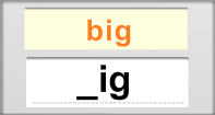 Ig Words Rapid Typing - -ig words - Kindergarten