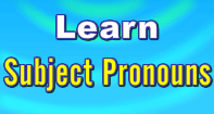 Learn Subject Pronouns - Pronoun - Third Grade