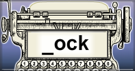 Ock Words Speed Typing - -ock words - First Grade