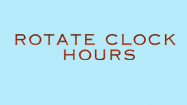 Rotate Clock Hours - Time - Third Grade