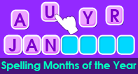 Spelling Months of The Year - Word Games - Kindergarten