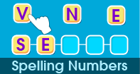 Spelling Numbers - Word Games - Kindergarten