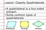 Classify Quadrilaterals Lesson Turtle Diary