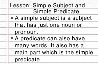 Simple Subject And Simple Predicate Lesson Turtle Diary
