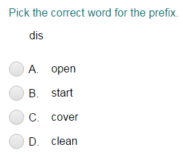 Identifying the Correct Word for a given Prefix Quiz - Turtle Diary
